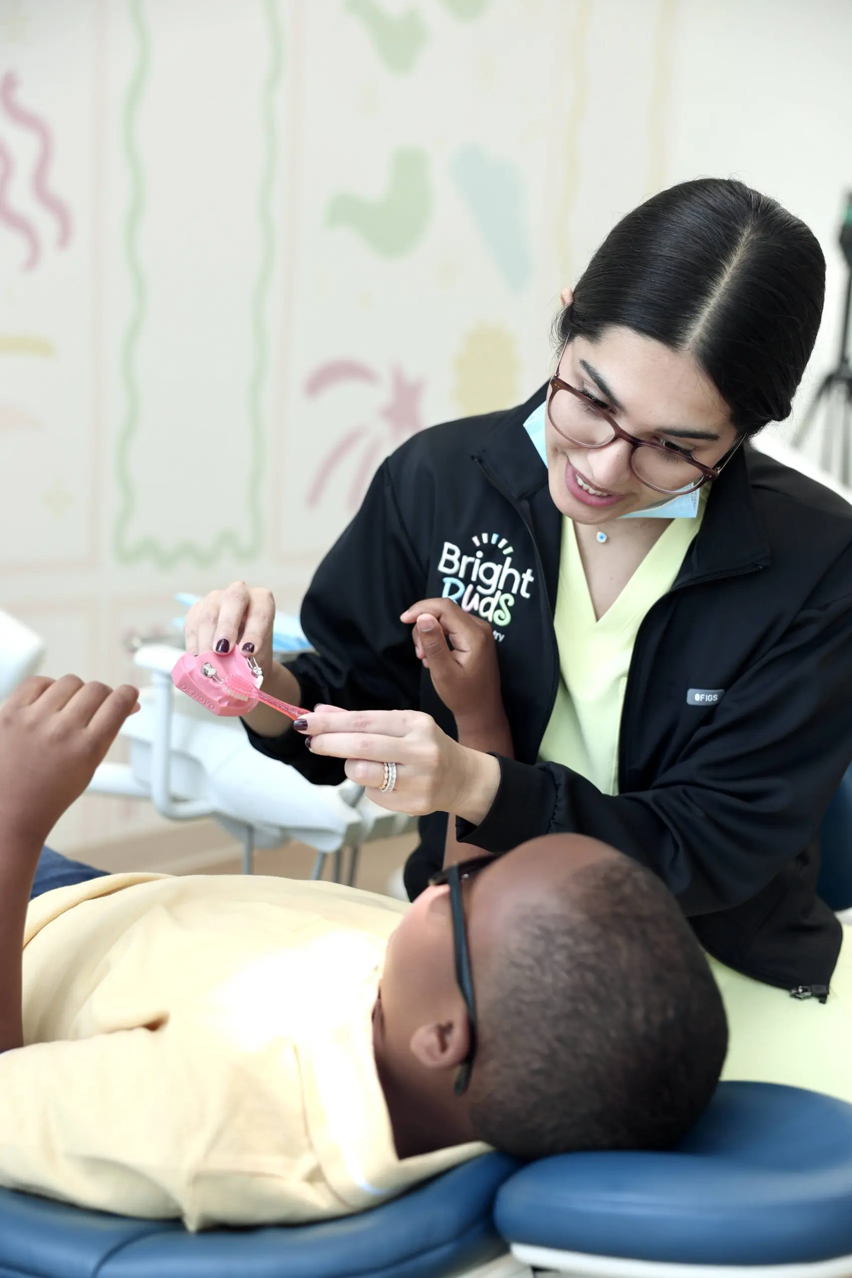 Dr. Peiravani and child patient